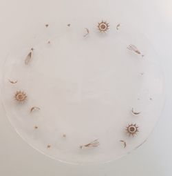 Sun and moon serving platter