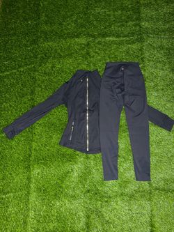 Navy Blue Define Jacket and Leggings Set