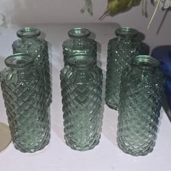 Green Flower Vases