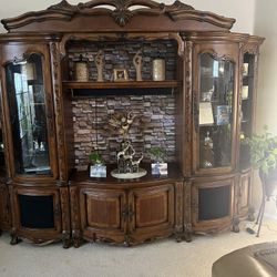 Beautiful  Wooden Large Entertainment Center. 