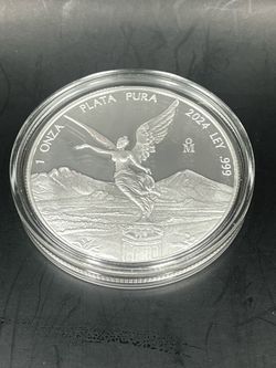 2024 Mexico 1oz Silver Proof Libertad .999 Onza Low Mintage 18,500