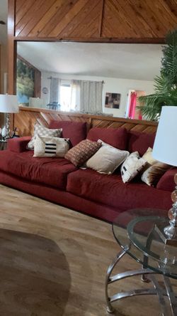 Red Sofa and Loveseat combo