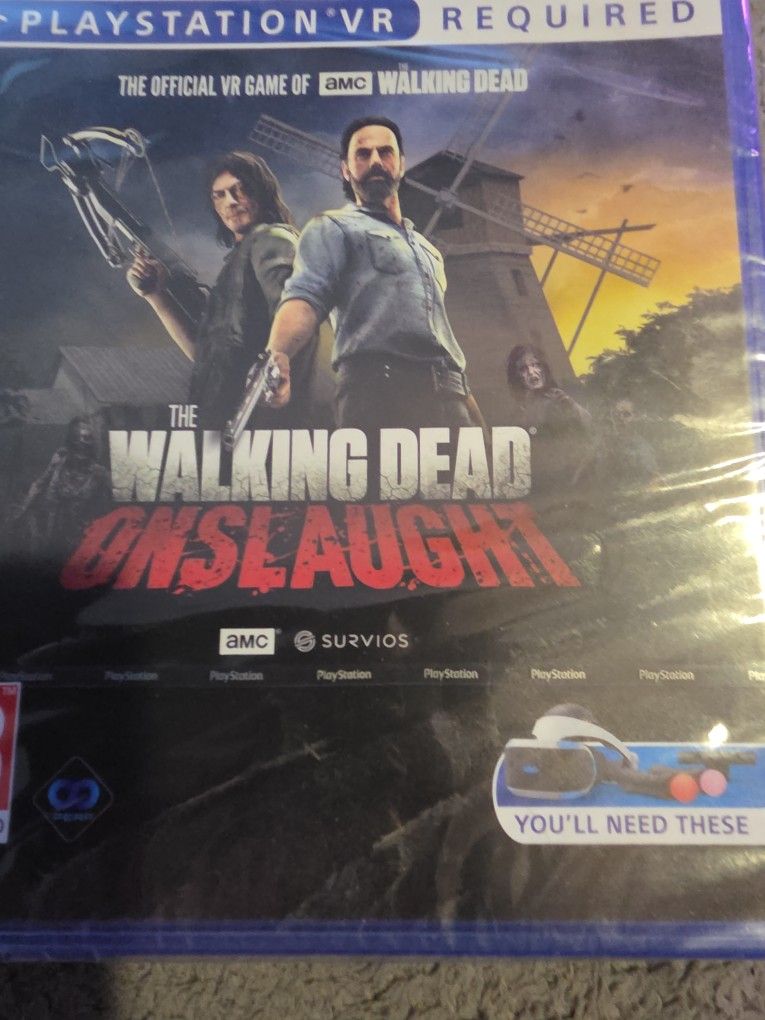 The WALKING DEAD< ONSLAOGHT VR VERTUAL REALITY GAME FOR THE PLAYSTATION4