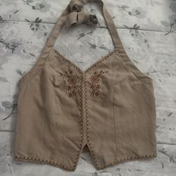 Beige Halter Top