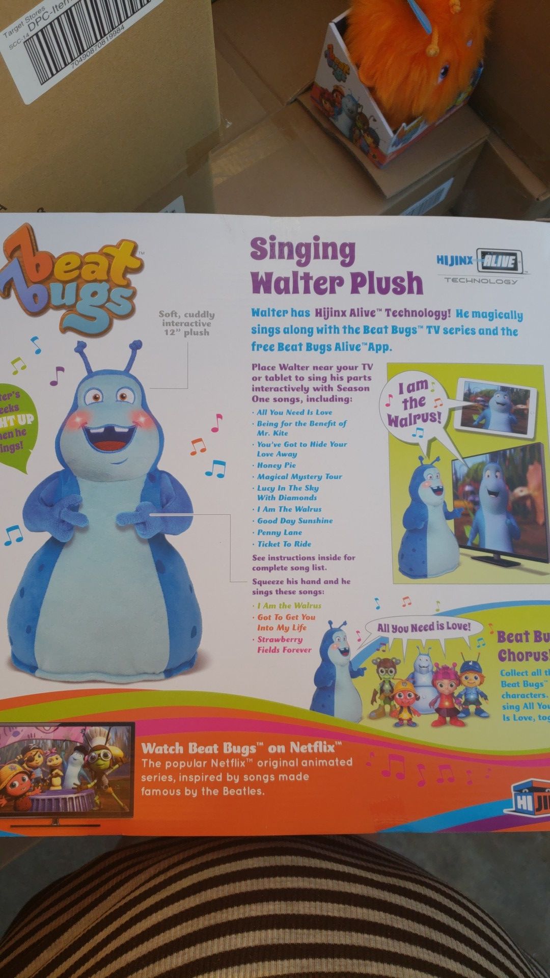 Singing walter cheap plush