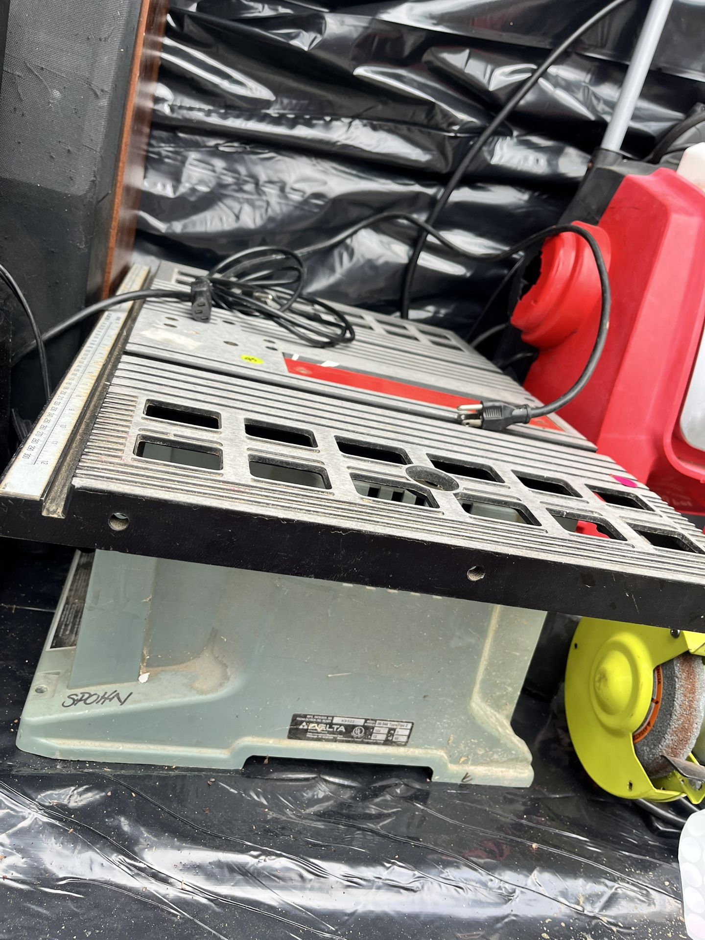Craftsman 10-inch table saw.