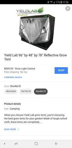 Yield labs hydroponics tent