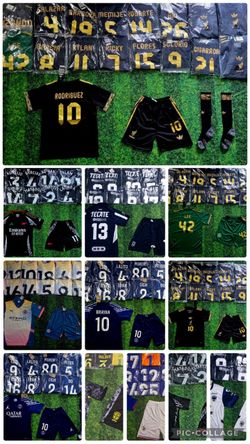 Soccer uniforms uniformes de fútbol playeras playera fútbol Set includes full kits conjuntos completos uniformes para equipos equipo 👇READ THE DETAIL