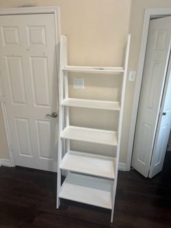 White Ladder Bookshelf 5-Tier