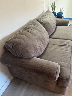Gray Fabric Sectional Sofa