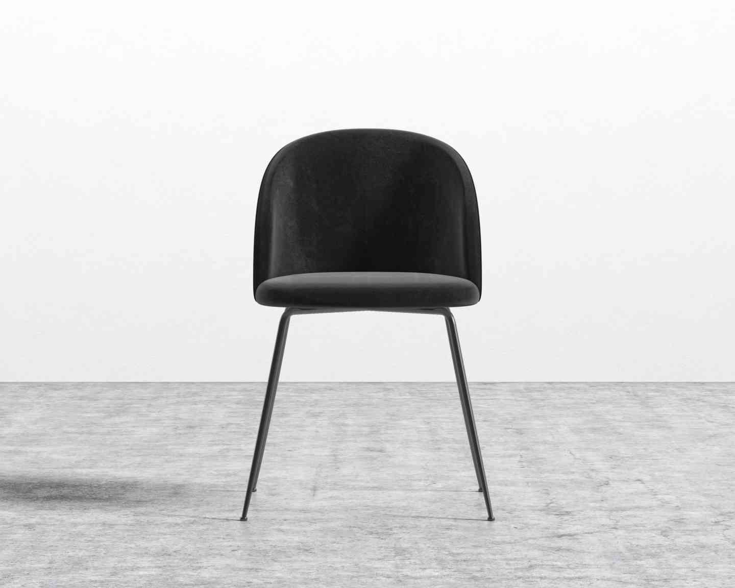 Rove Concept Iris Black Velvet Chair X 4