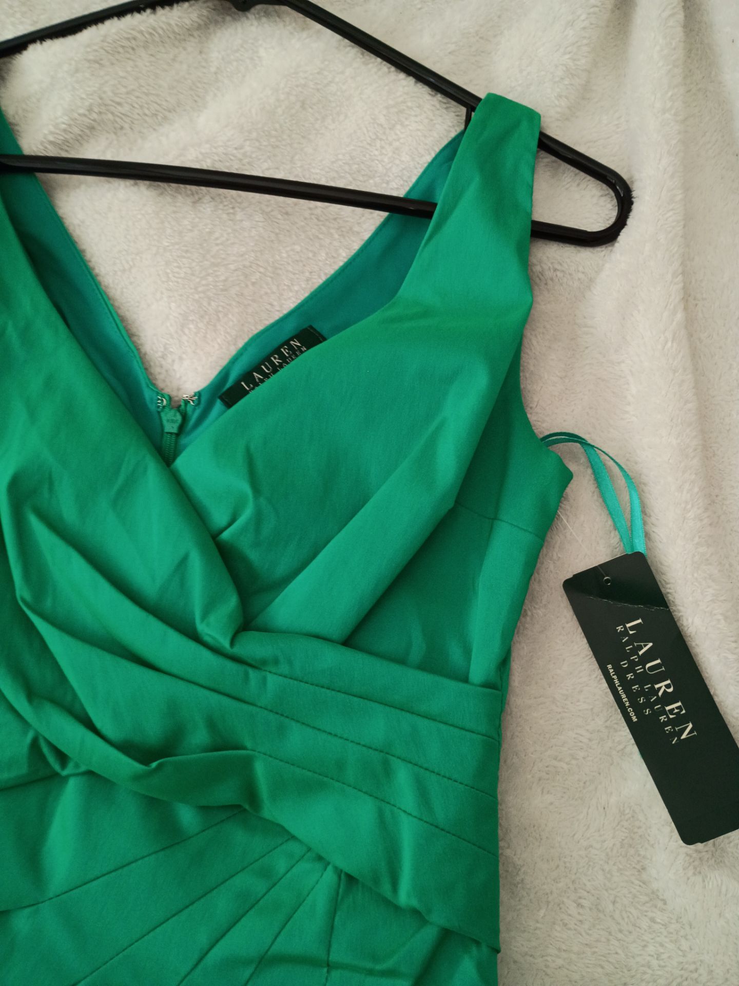 Ralph Lauren Emerald Green Cocktail Dress Size 2