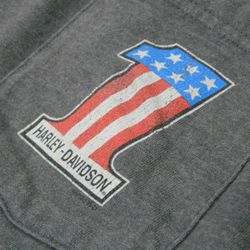 HARLEY-DAVIDSON 25TH ANNIVERSARY HARRISBURG POCKET GRAPHIC T-SHIRT