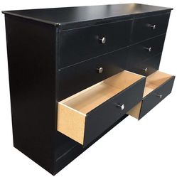 8 drawer black color