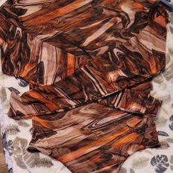 Prettylittlethinf Brown Slinky Textured Printed

Long-sleeved Bodysuit