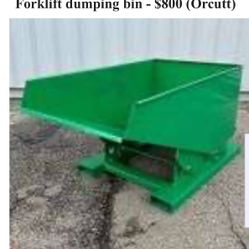 Forklift Self Dumping Dumpsters