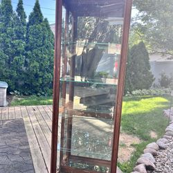 Oak Curio Cabinet