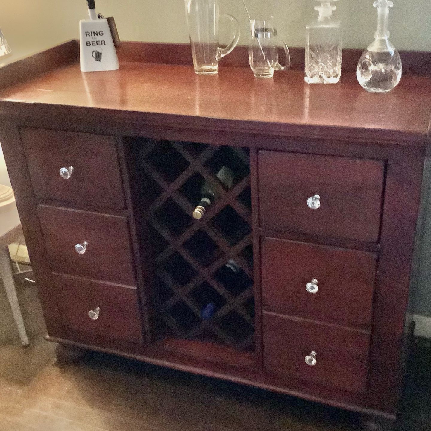 Broyhill wine cheap cabinet