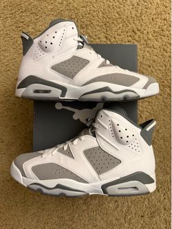 Size 13 (Worn once, comes with original box) - Air Jordan 6 retro cool grey