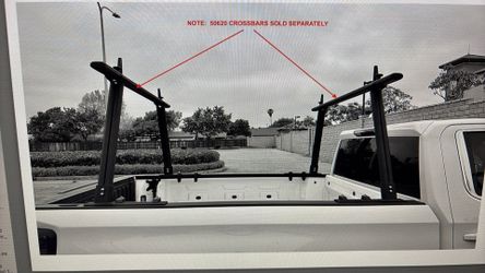 Black Aluminum Truck Ladder Lumber Pipe Contractor Rack