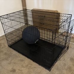 50$ Metal Foldable Large Dog Crate 