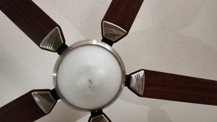 Ornate Ceiling Fan with Light Kit