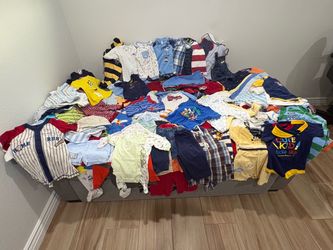 Large Baby Boy Clothing Lot - 122 Pieces