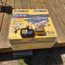 Dewalt 60V 'Max' 8 1/4" Table Saw, Flexvolt Battery, Rapid Charger