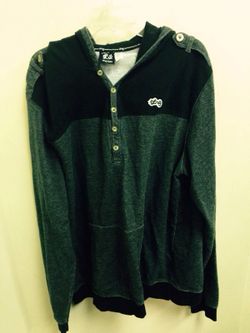 Men's 4XL LRG brand black and grey hoodie