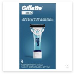 Gillette Treo Dispossblerazors With Shave gel  8 Ct