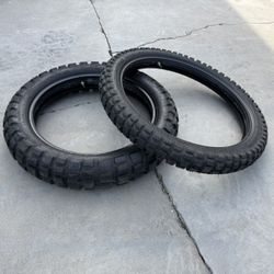 Brand new Dual Sport Tires And Tubes  Front And Back 0 Miles!