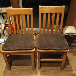 Vintage wooden chairs