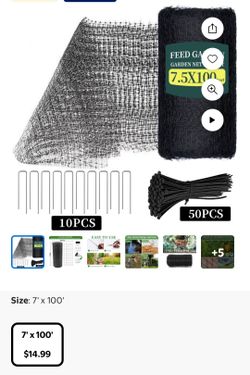 Garden Netting 7' x 100'