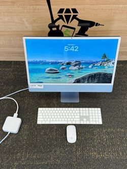 IMAC 2021 M1 8GB RAM 256GB SSD W/ KEYBOARD AND MOUSE