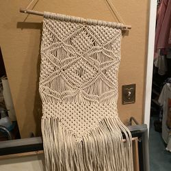 White Macramé Hanging