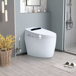 Smart Toilet with Heated Bidet Seat