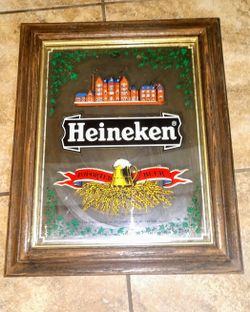 Heineken vintage bar mirror.