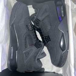 2025 Nike Air Jordan 4 Black Cat Men Sz 8 GS 7 & 6.5