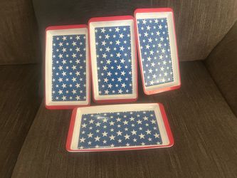 Patriotic serving trays