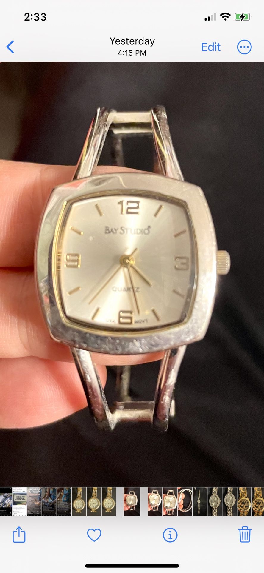 Vintage Bay Studio Bracelet Watch
