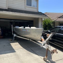 Aluminum Fishing Boat 16 Feet And Honda Outboard 8hp Motor  
