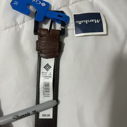 COLUMBIA LEATHER BELT  New