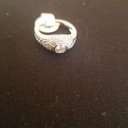 14k White Gold Women's Diamond Ring