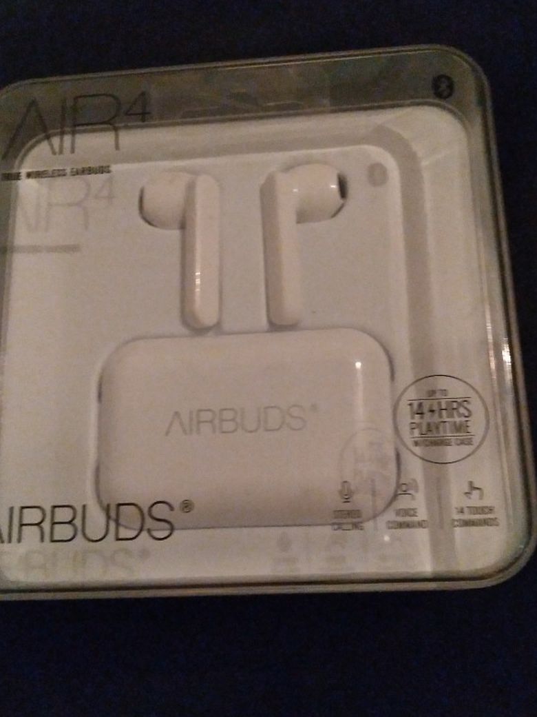 Airbuds, Air 4, Wireless White Earbuds