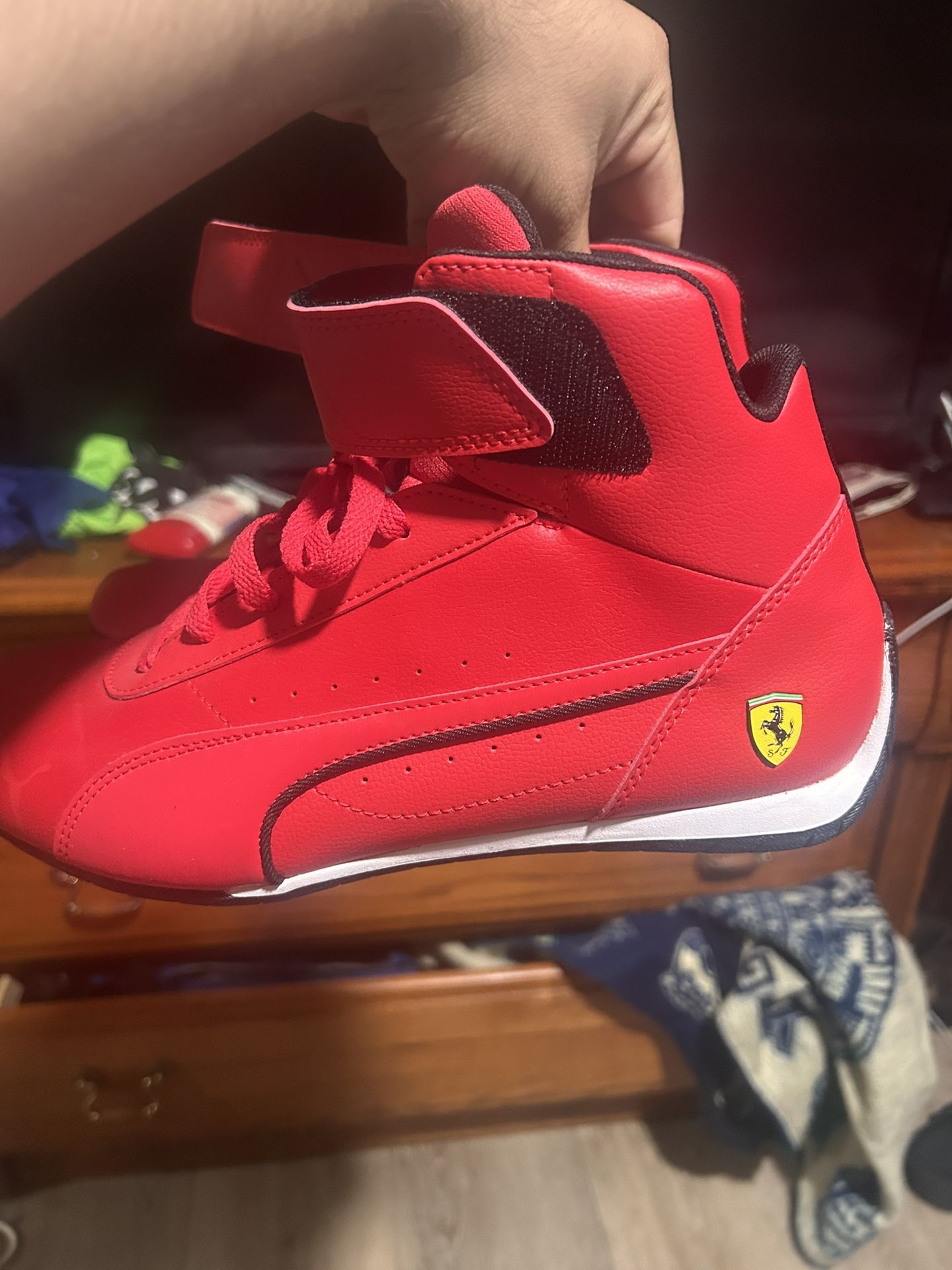 MENS PUMA FERRARI NEO CAT RED MID MOTORSPORT F1 SCUDERIA RACING DRIVING SHOES