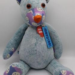 MoKuYoBi Denim Teddy bear  NWT