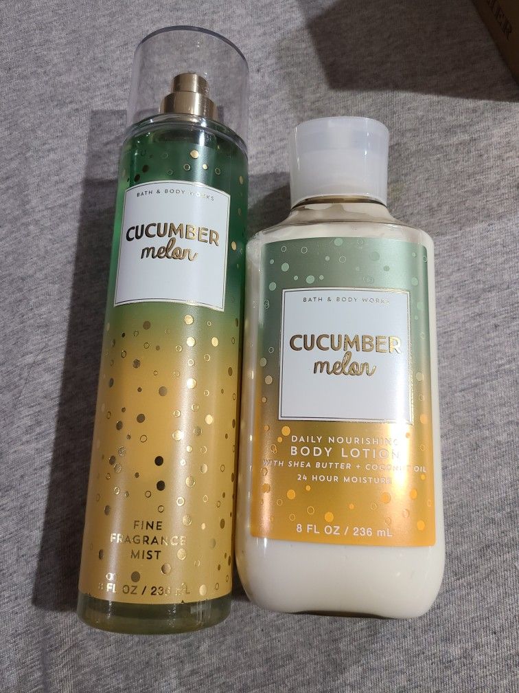 Bath And Body Works Cucumber Melon Set 