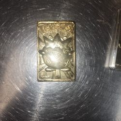 limited edition 23k gold plated pokemon cards from 1999 togepi