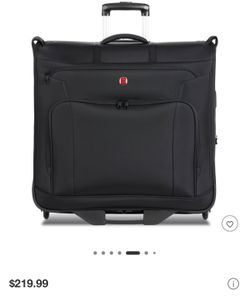 SWISSGEAR Zurich Garment Bag - Black Softside Spinner Luggage 