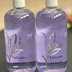 Crabtree & Evelyn Bath and Shower Gel Set 16.9oz Each - Lavender